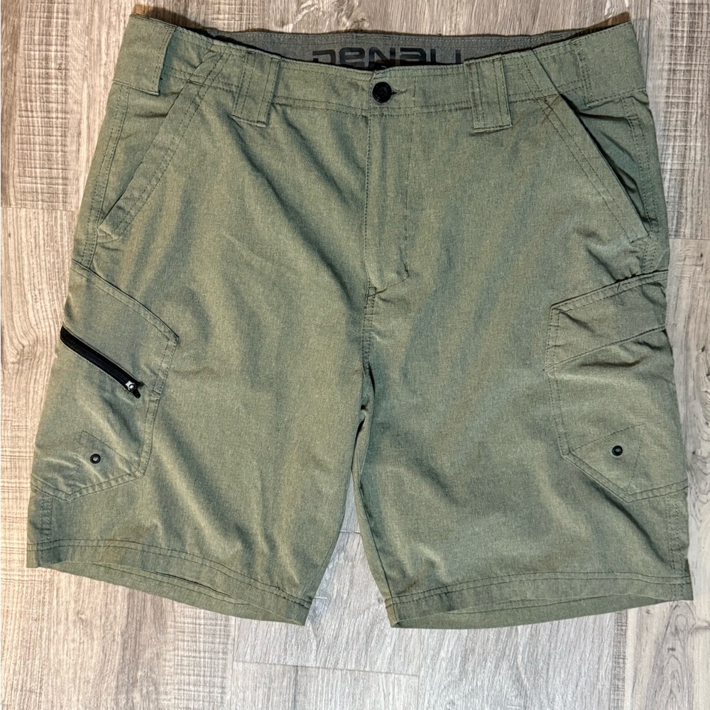 TENC Men's Olive Cargo Shorts